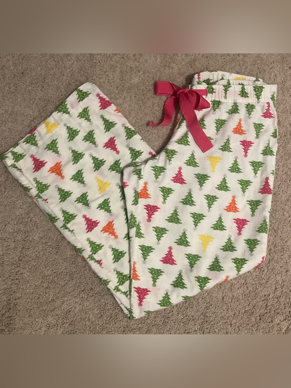 Old Navy Holiday Christmas Tree Flannel Pajama Pants Sz S